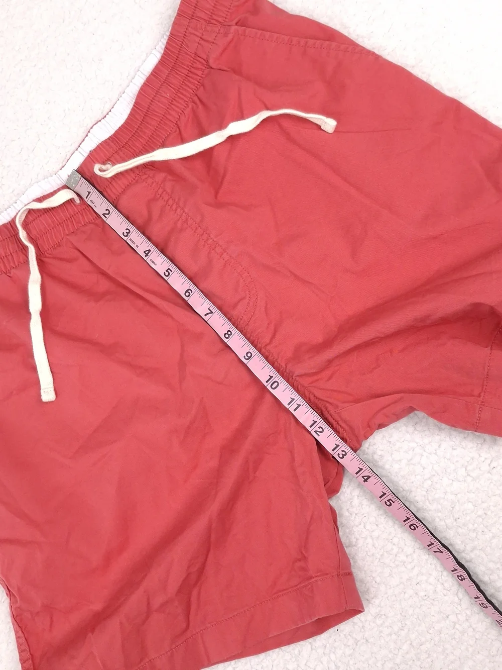 J. Crew Twill Drawstring Dock Shorts elastic waist retro preppy beach chino pink
